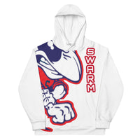 SWARM Big Jacket Premium Hooded Sweatshirt WHITE