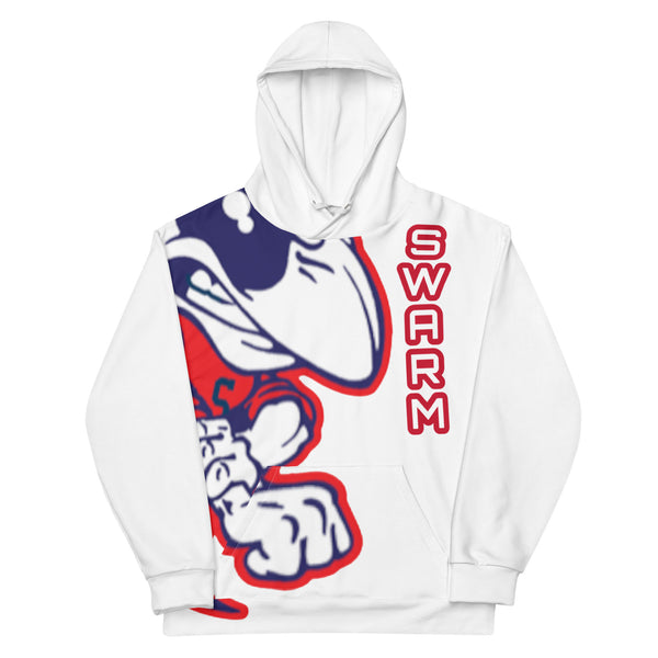 SWARM Big Jacket Premium Hooded Sweatshirt WHITE