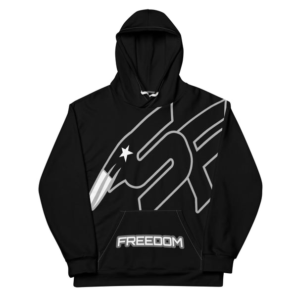 Southside Freedom Big SF Premium Hooded Sweatshirt Black