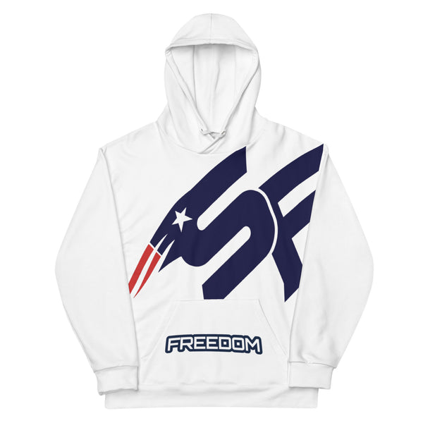 Southside Freedom Big SF Premium Hooded Sweatshirt WHITE