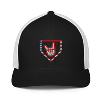 2 Down Baseball Freedom Mesh Flexfit Hat