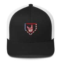 2 Down Baseball Freedom Mesh Snapback Hat