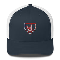 2 Down Baseball Freedom Mesh Snapback Hat