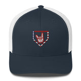 2 Down Baseball Freedom Mesh Snapback Hat