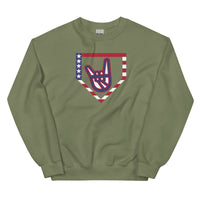 2 Down Baseball FREEDOM Adult Sweatshirt