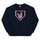 2 Down Baseball FREEDOM Adult Sweatshirt