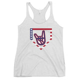 2 Down Baseball FREEDOM Women's Racerback Tank