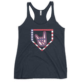 2 Down Baseball FREEDOM Women's Racerback Tank
