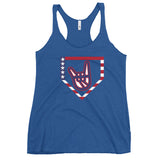 2 Down Baseball FREEDOM Women's Racerback Tank