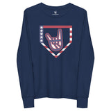 2 Down Baseball FREEDOM Long Sleeve Tee Youth