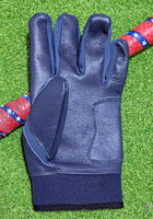 PUREGRIT: OLD GLORY Series NAVY Short Cuff Batting Gloves