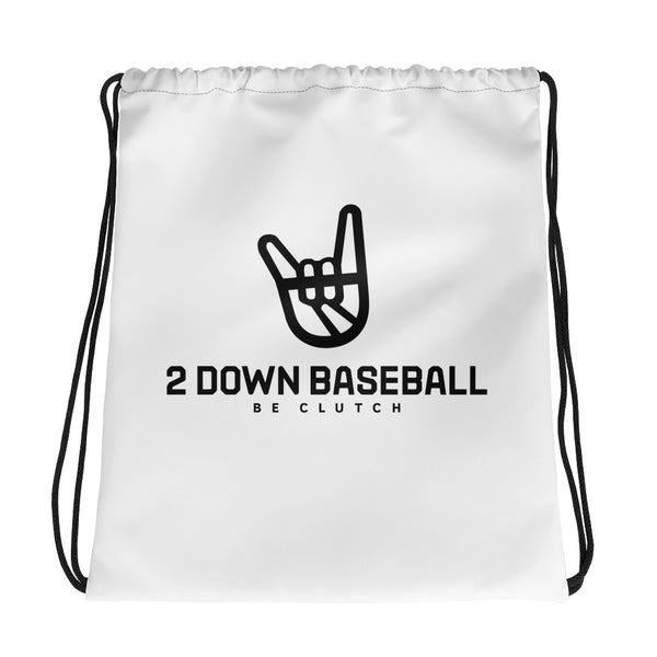 2 Down Baseball Logo Draw String Bag