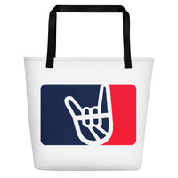 2 Down Baseball THE SHOW Large Tote Bag