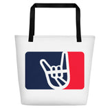 2 Down Baseball THE SHOW Large Tote Bag