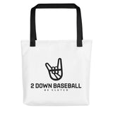 2 Down Baseball Logo Tote Bag