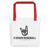 2 Down Baseball Tote Bag