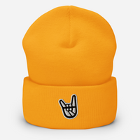 2 Down Baseball Embroidered Logo Cuffed Beanie