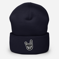2 Down Baseball Embroidered Logo Cuffed Beanie