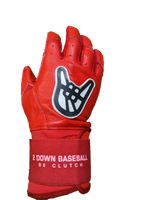 PUREGRIT: OLD GLORY Series RED Long Cuff Batting Gloves