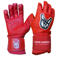 PUREGRIT: OLD GLORY Series RED Long Cuff Batting Gloves