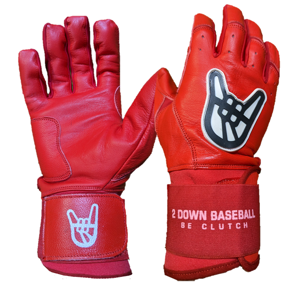 Long cuff online batting gloves