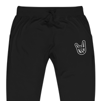 2 Down Baseball Embroidered Logo Unisex Fleece Joggers