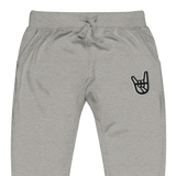 2 Down Baseball Embroidered Logo Unisex Fleece Joggers