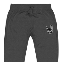 2 Down Baseball Embroidered Logo Unisex Fleece Joggers