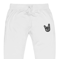 2 Down Baseball Embroidered Logo Unisex Fleece Joggers