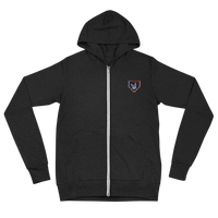 2 Down Baseball Embroidered FREEDOM Zip Hoodie