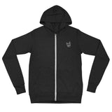 2 Down Baseball Embroidered Logo Zip Hoodie