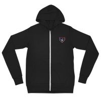 2 Down Baseball Embroidered FREEDOM Zip Hoodie