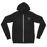 2 Down Baseball Embroidered FREEDOM Zip Hoodie