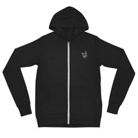 2 Down Baseball Embroidered Logo Zip Hoodie