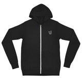 2 Down Baseball Embroidered Logo Zip Hoodie