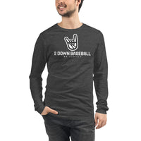 2 Down Baseball Long Sleeve Tee