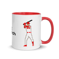 2 Down Baseball 8-BIT Mug with Color Inside