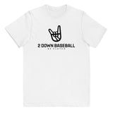 2 Down Baseball Logo Youth Tee