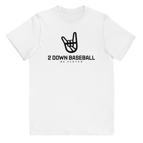 2 Down Baseball Logo Youth Tee