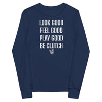 2 Down Baseball LOOK GOOD Long Sleeve Tee Youth